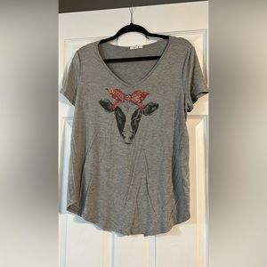 Cow graphic T